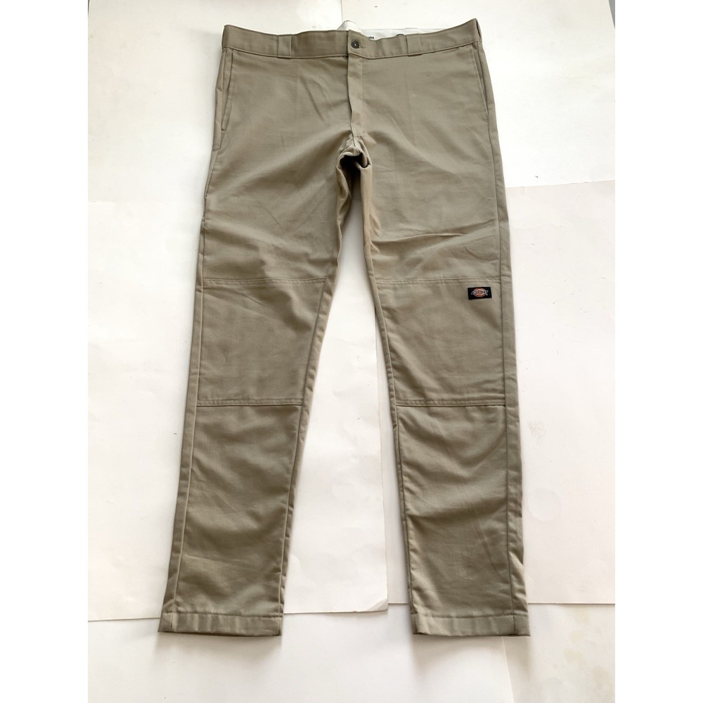 Dickies  Flex Skinny Straight  Double Knee Work Pants Men's  42x34 Khaki WP811DS